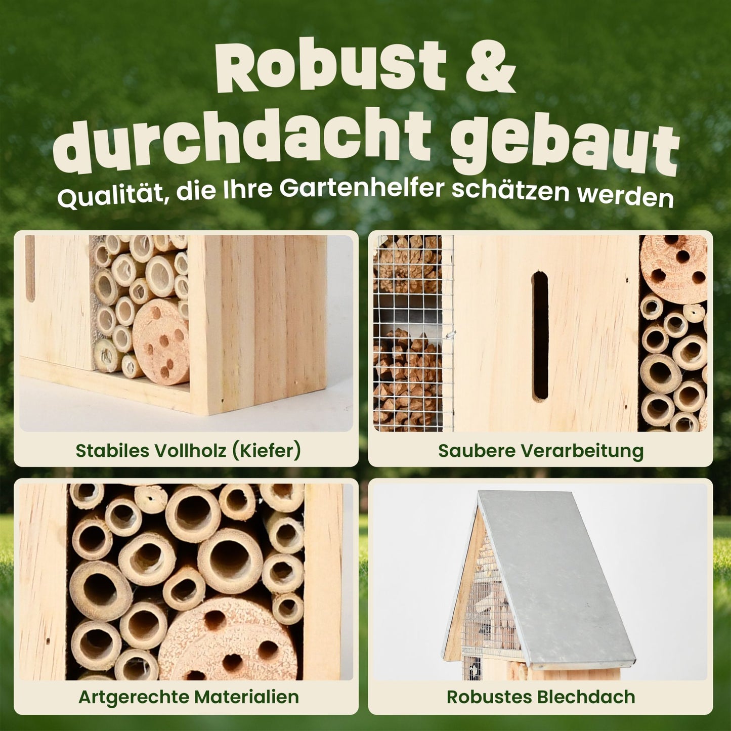 Insektenhotel Wildbienen Insekten Insektenhaus Bienenhotel 46802