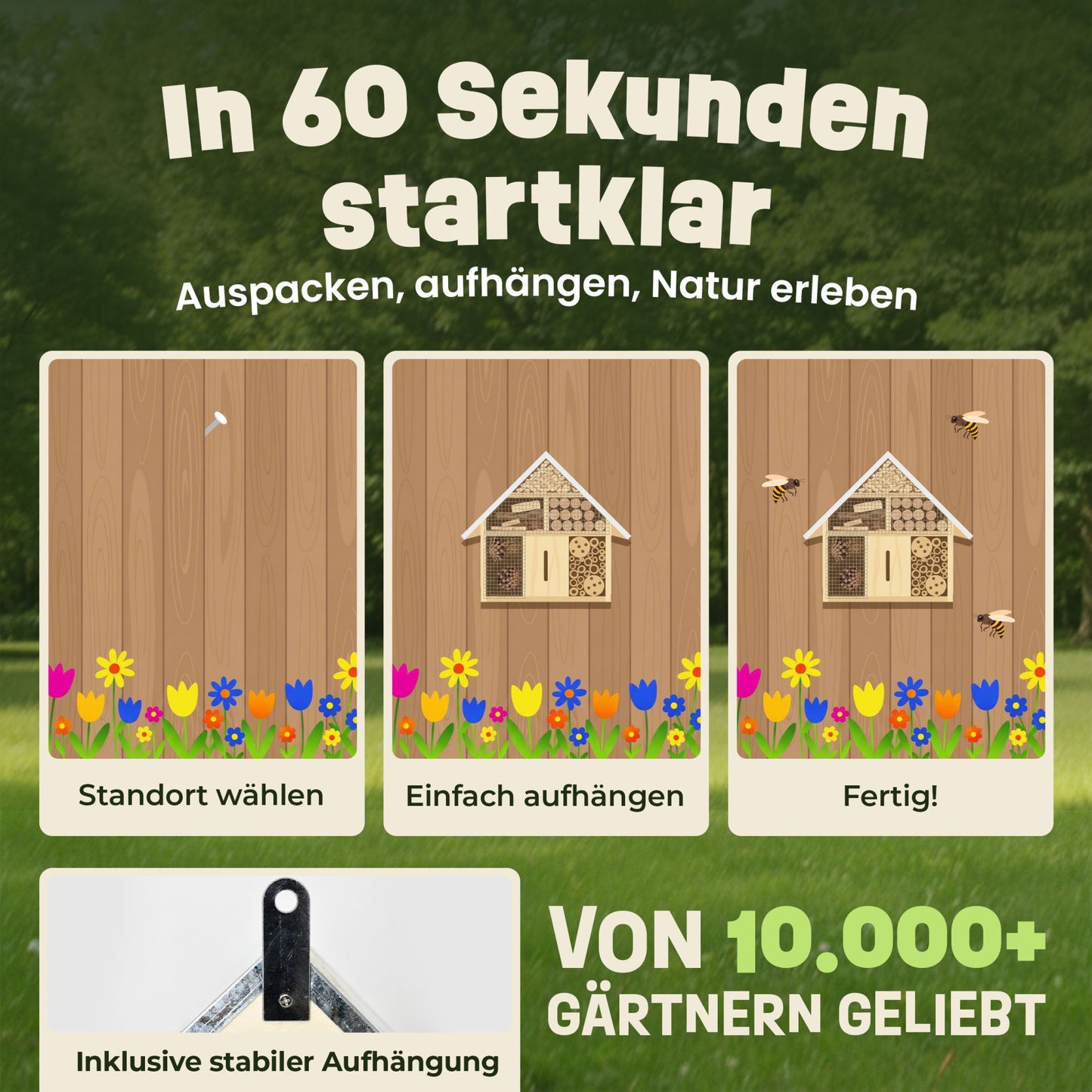 Insektenhotel Wildbienen Insekten Insektenhaus Bienenhotel 46802