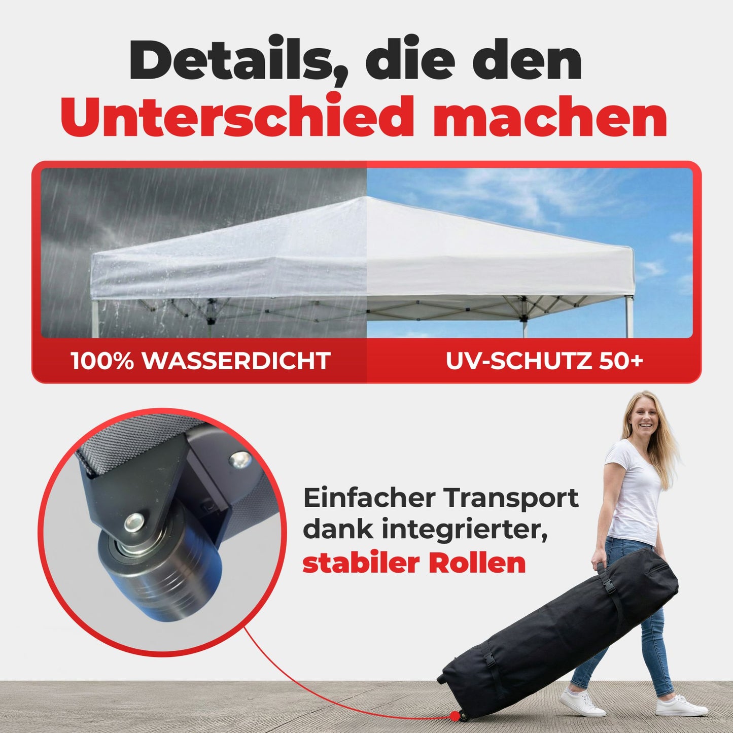 Pavillon Quickup Partyzelt Weiß