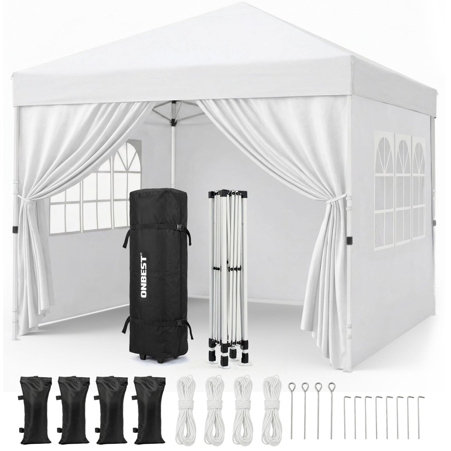 Pavillon Quickup Partyzelt Weiß