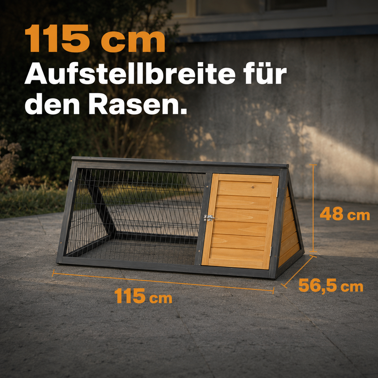 Hasenstall Kaninchenstall Meerschweinchenstall braun