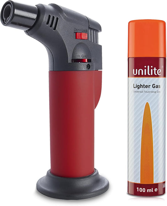 Sturmfeuerzeug Tokyo  Rot + 100 ml Nachfüllgas