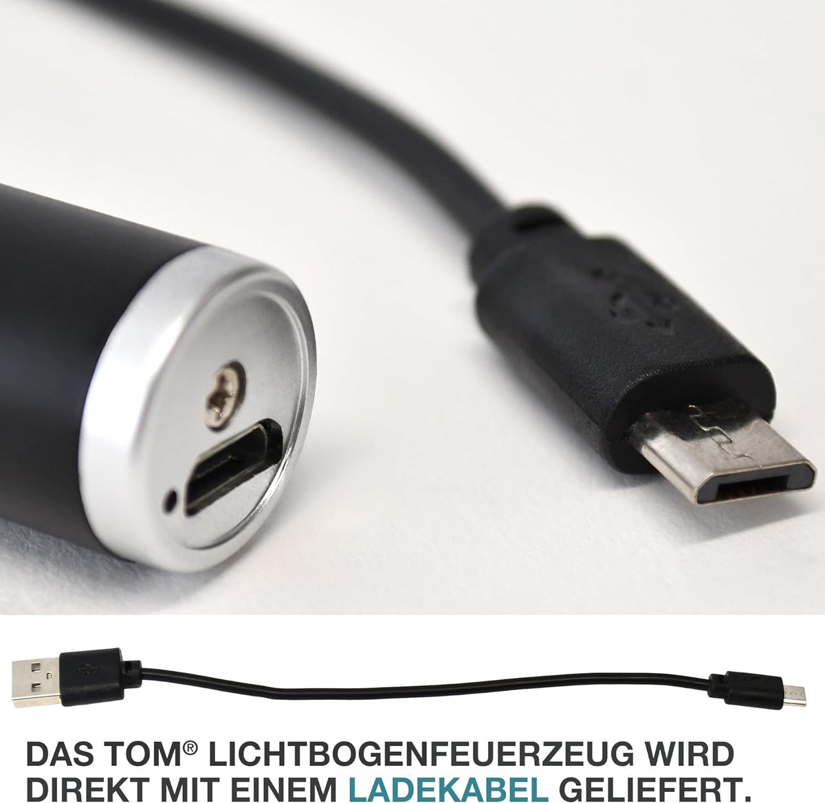 Lichtbogenfeuerzeug Wiederaufladbar USB-Kabel