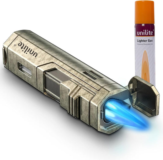 Unilite Feuerzeug Bronze  Jet 491 Sturmfeuerzeug