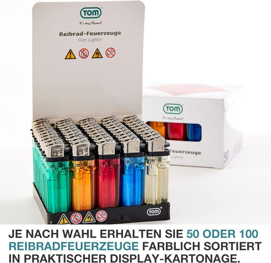 Reibrad Feuerzeuge   100er