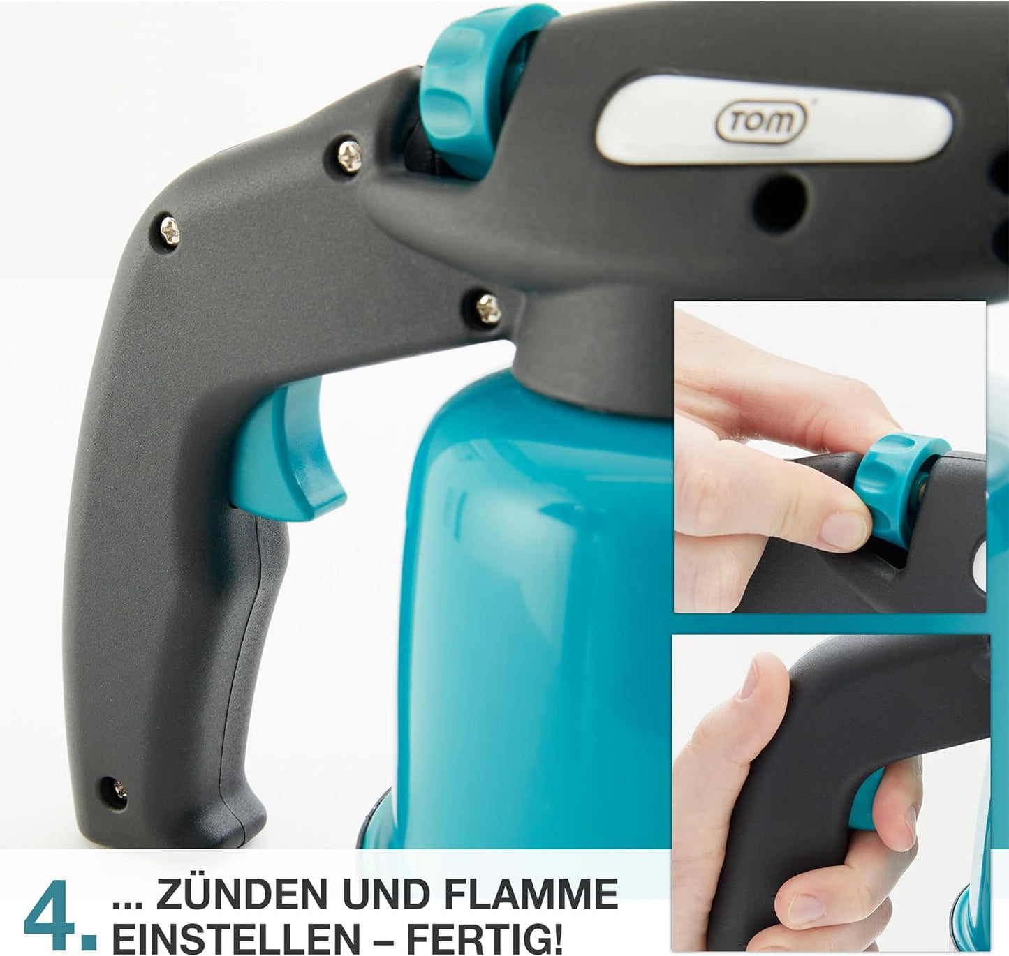 Lötbrenner Bunsenbrenner Gasbrenner mit 4 Gaskartuschen 190 g Universal Gaskartuschen