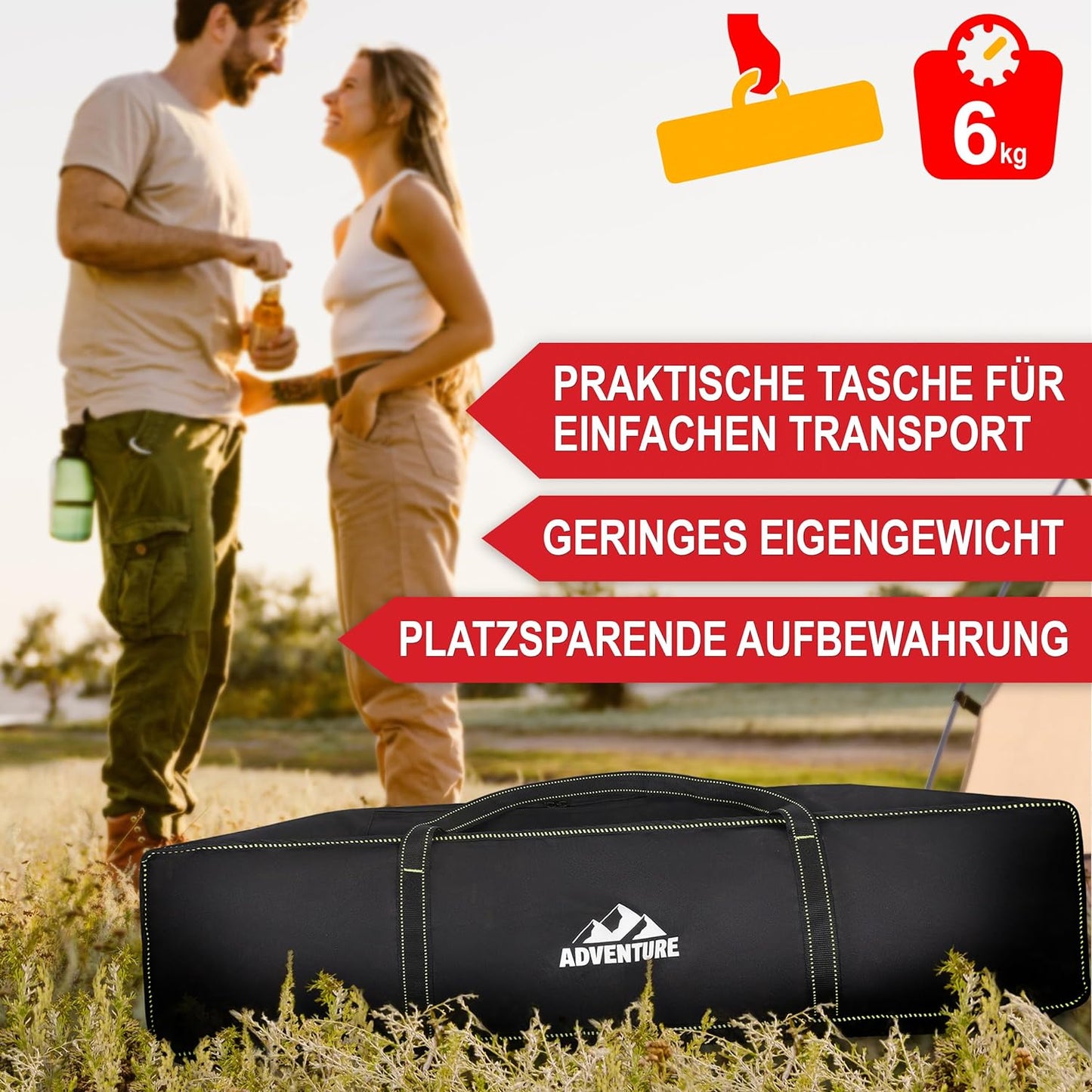 BITTE LESEN !!! Retourenware !Campingstuhl faltbar Klappstuhl Camping Stuhl Hochlehner gepolstert Schwarz Grün