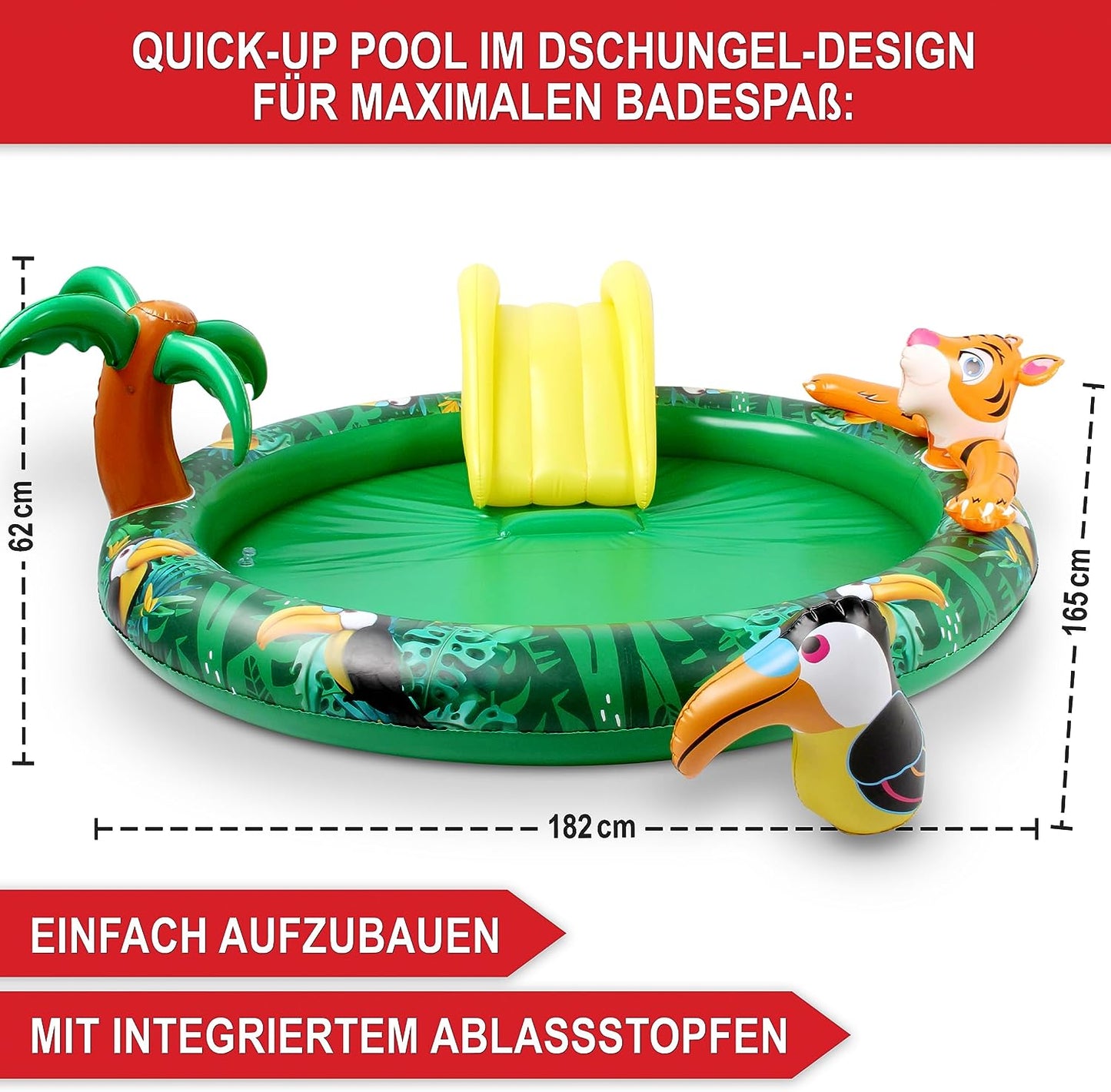 Dschungel Pool Spielzeug Schwimmtier Aufblasbar Badetier