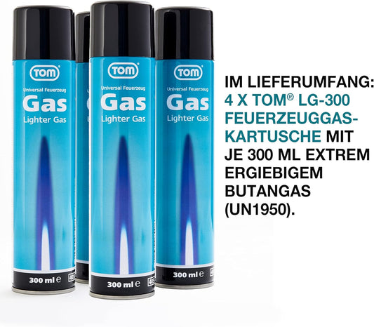 Feuerzeuggas 4 mal 300ml