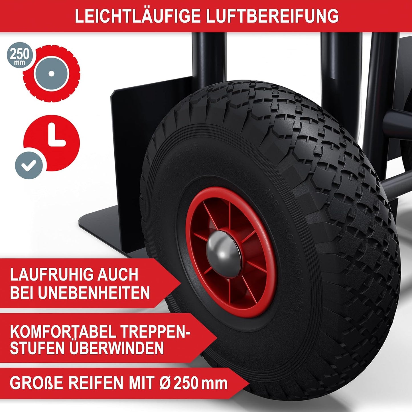 BITTE LESEN !!! Retourenware ! Transportkarre Sackkarre klappbar 200kg Tragkraft luftbefüllte Reifen Lastenkarre