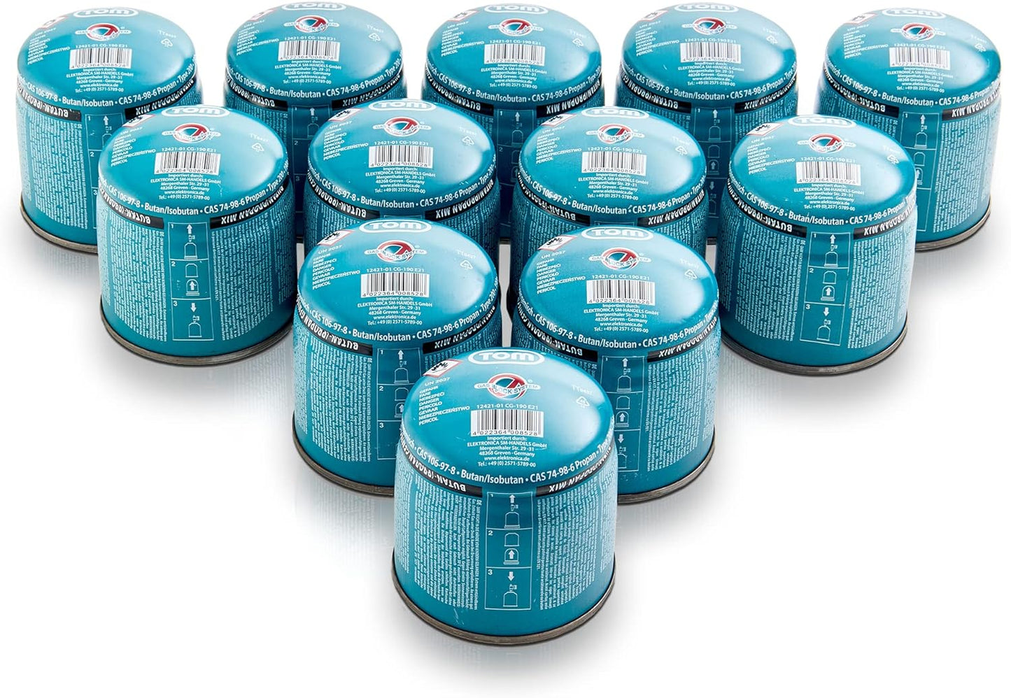 Gaskartusche Stechkartusche  12 mal 190g
