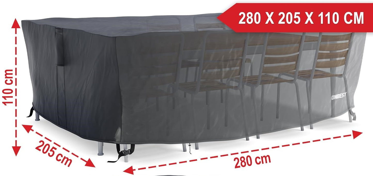 Möbel Abdeckhaube XXL - 280 x 110 x 205 cm