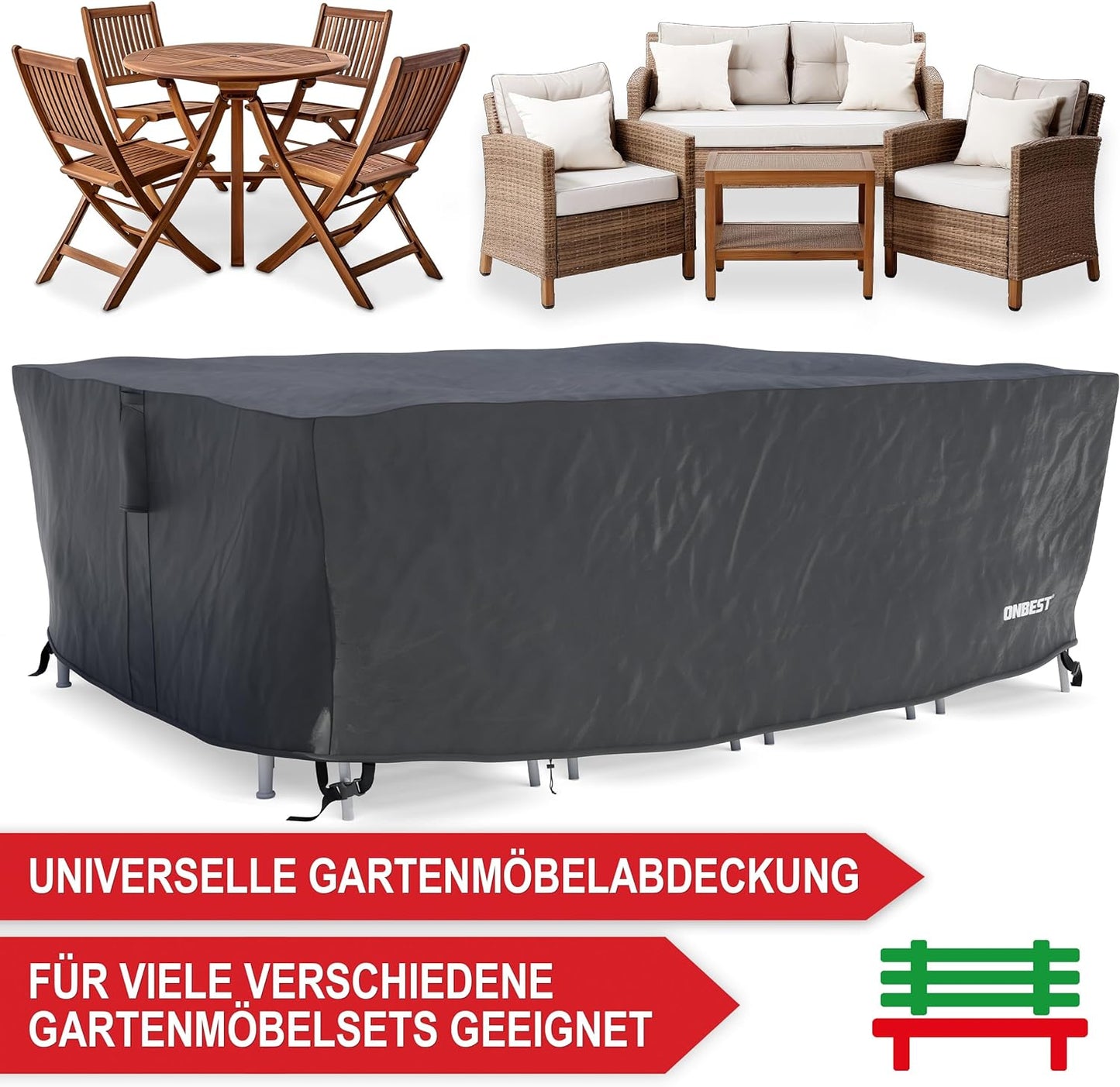 Möbel Abdeckhaube XL - 270 x 90 x 180 cm