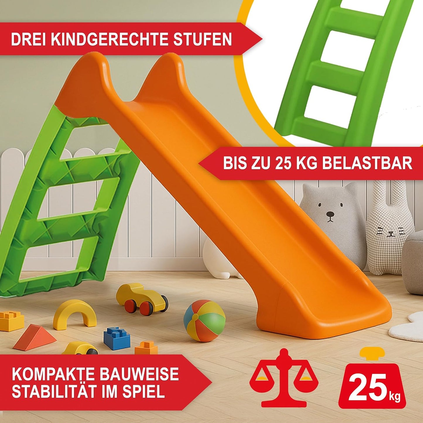 Kinderrutsche Rutsche mit Wasseranschluss
