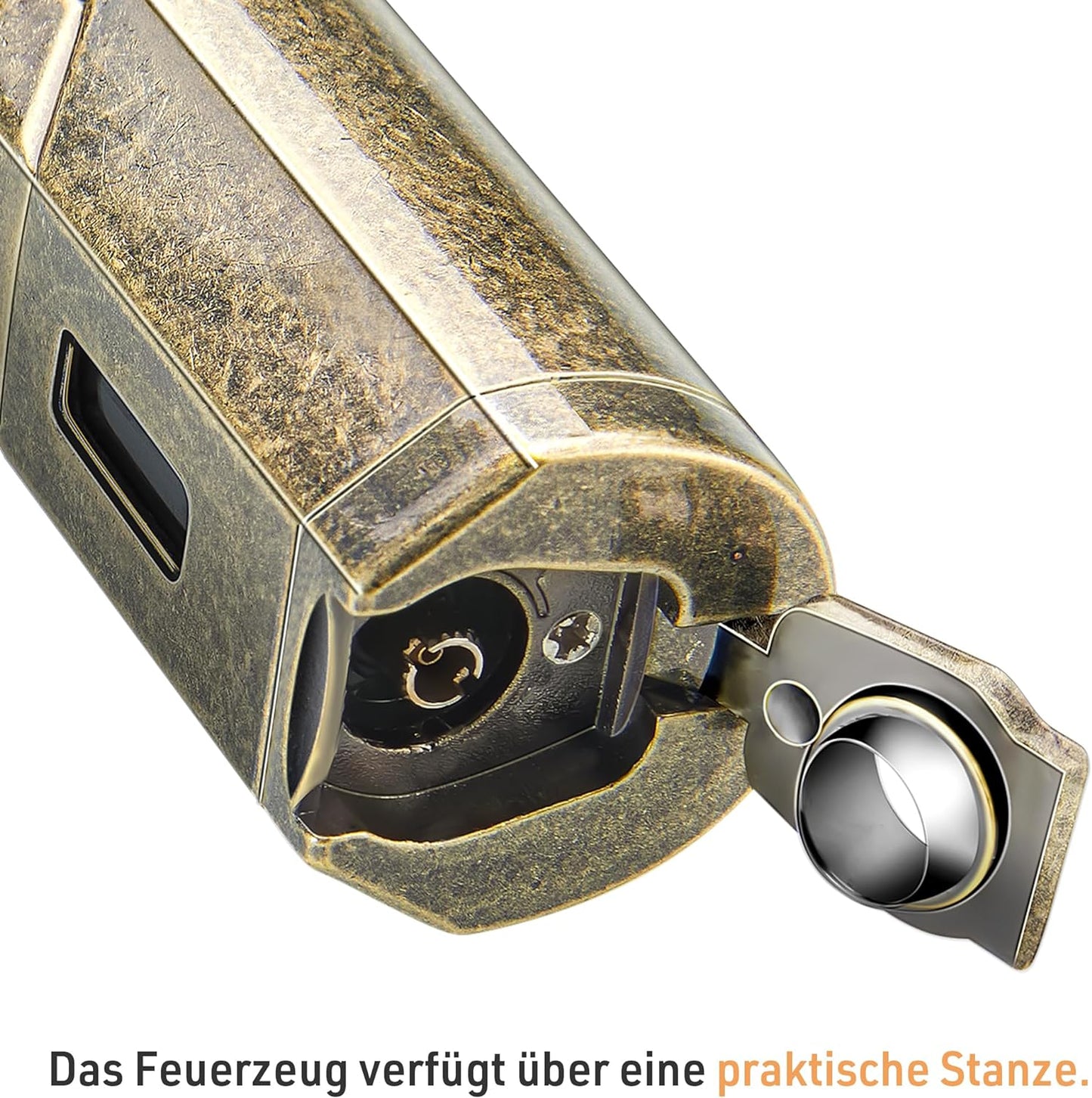 Unilite Feuerzeug Bronze  Jet 491 Sturmfeuerzeug