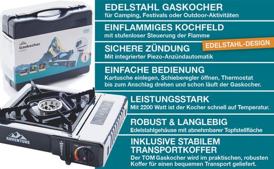 Campingkocher Edelstahl