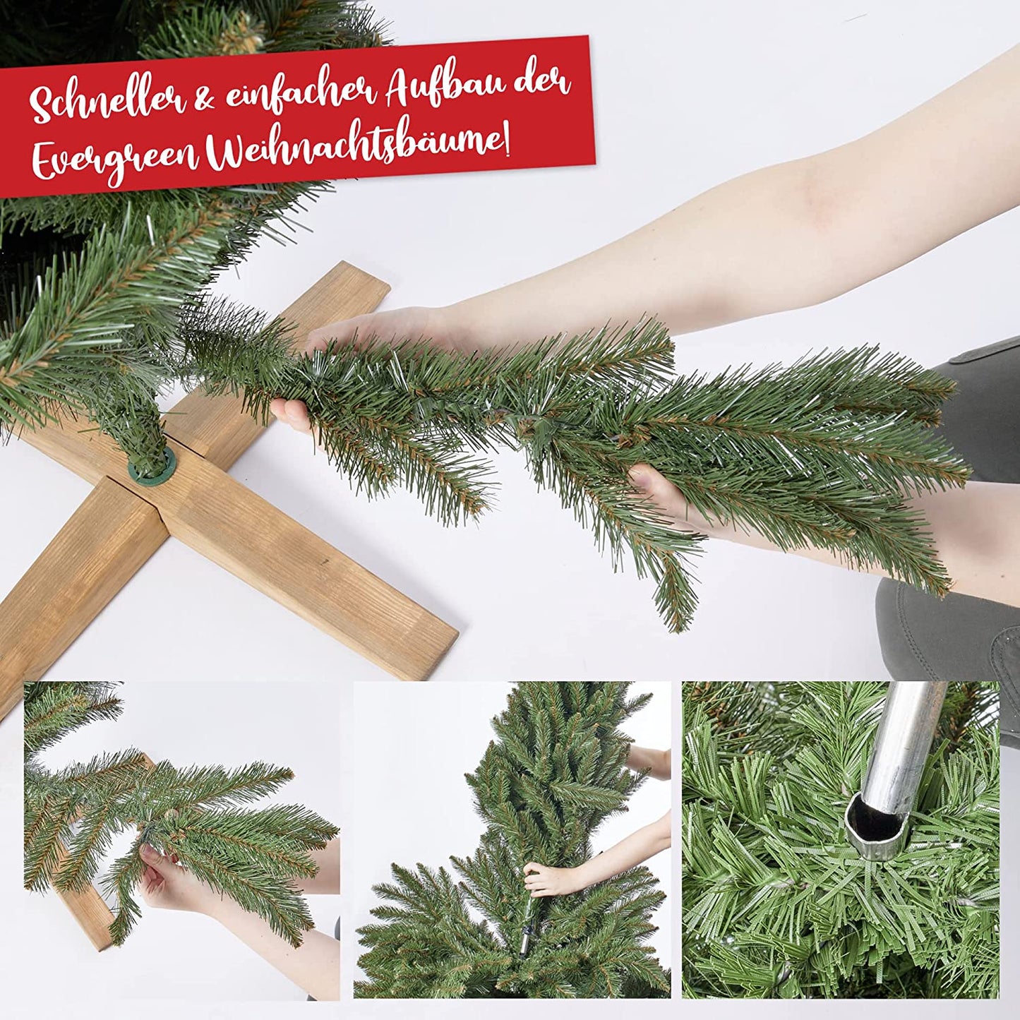 Künstlicher Weihnachtsbaum Tannebaum Weihnachten 220cm 06