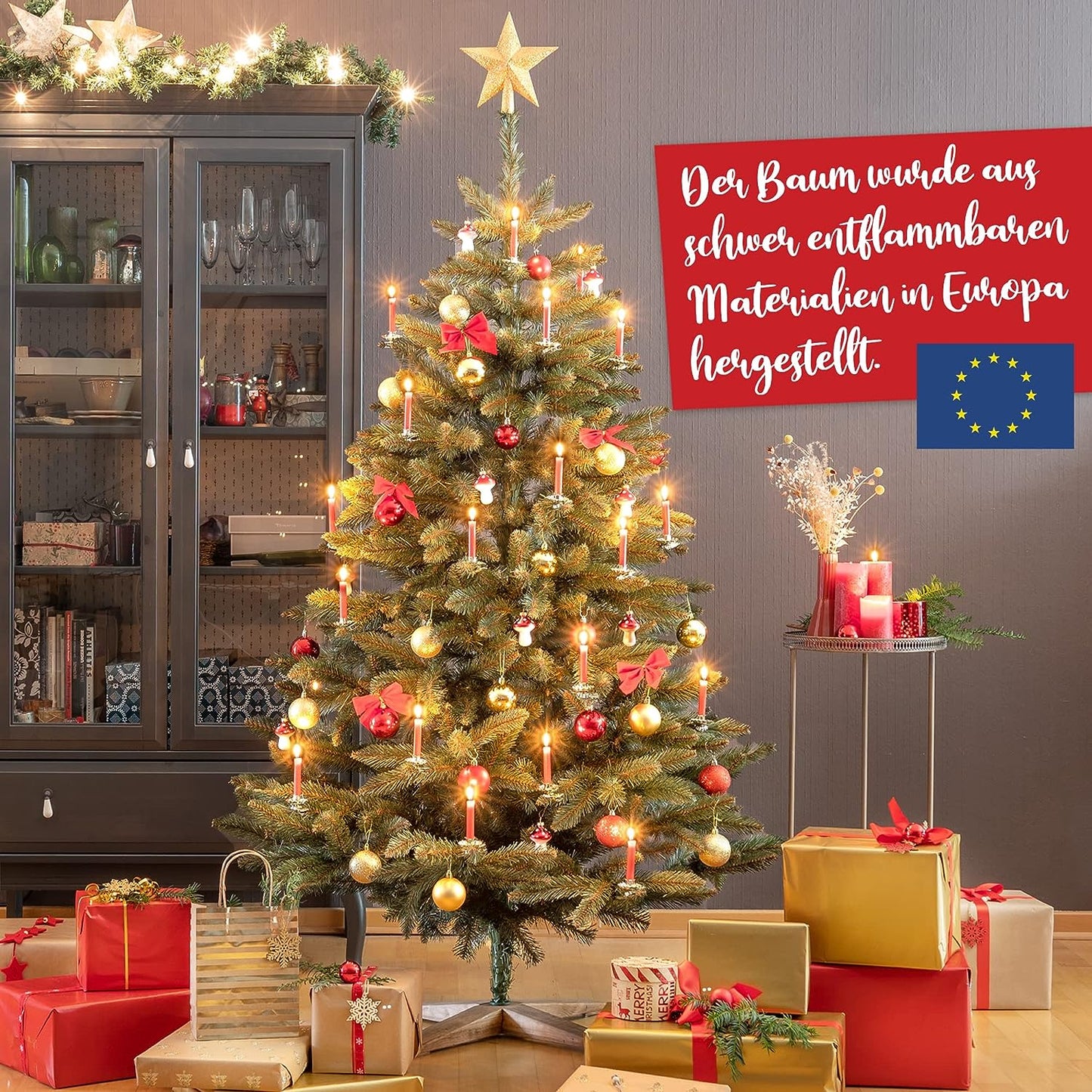 Künstlicher Weihnachtsbaum Tannebaum Weihnachten 220cm 06
