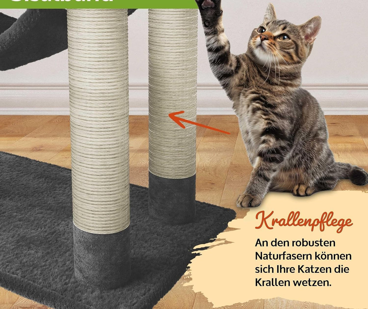 BITTE LESEN !!! Retourenware ! Katzenbaum Kletterbaum Katzenkratzbaum Emma Dunkel Grau