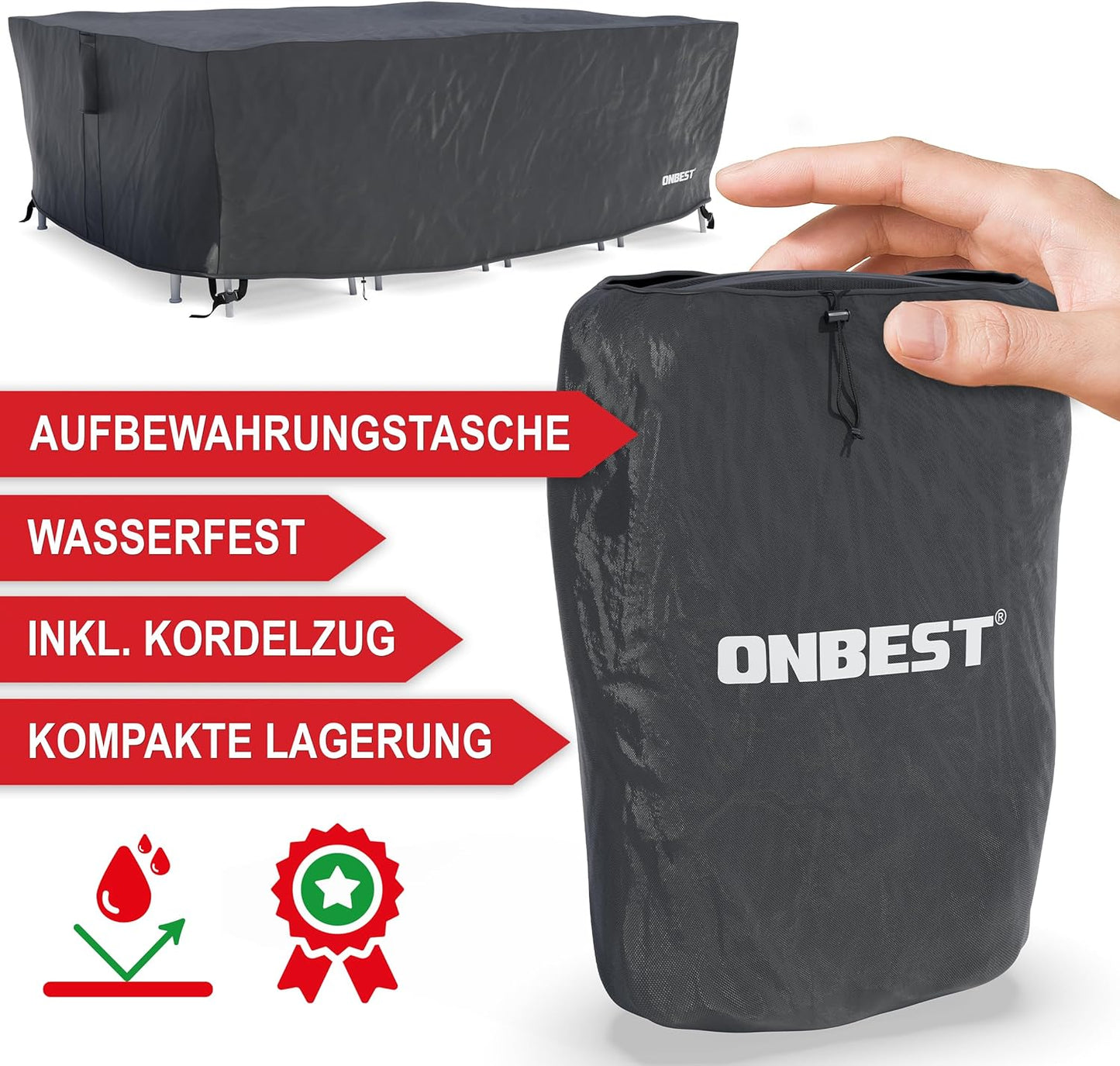 Möbel Abdeckhaube XXL - 280 x 110 x 205 cm