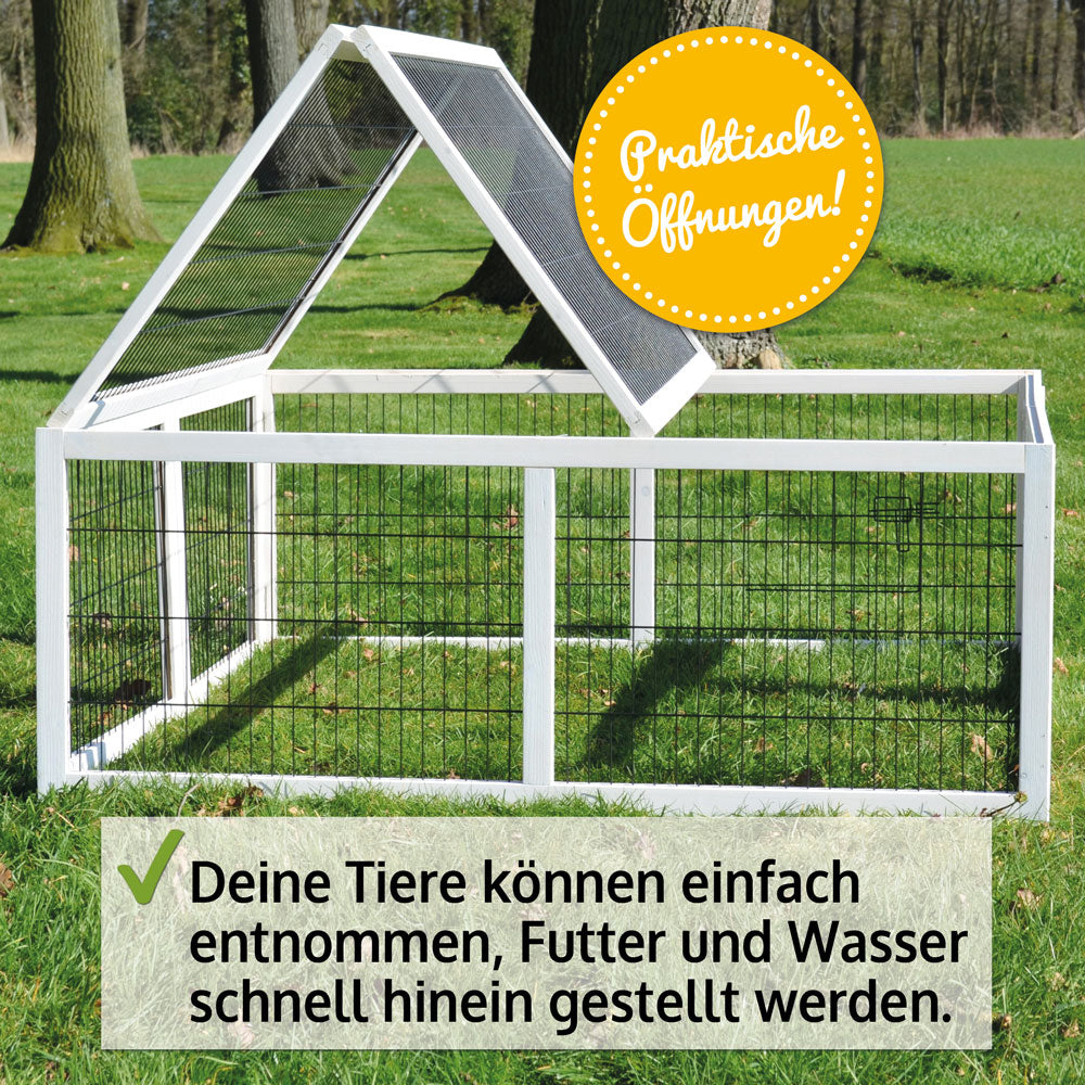 BITTE LESEN ! Retourenware ! Kaninchen Freilaufgehege Auslauf Freigehege Hasen Rabbit Run XL(403)