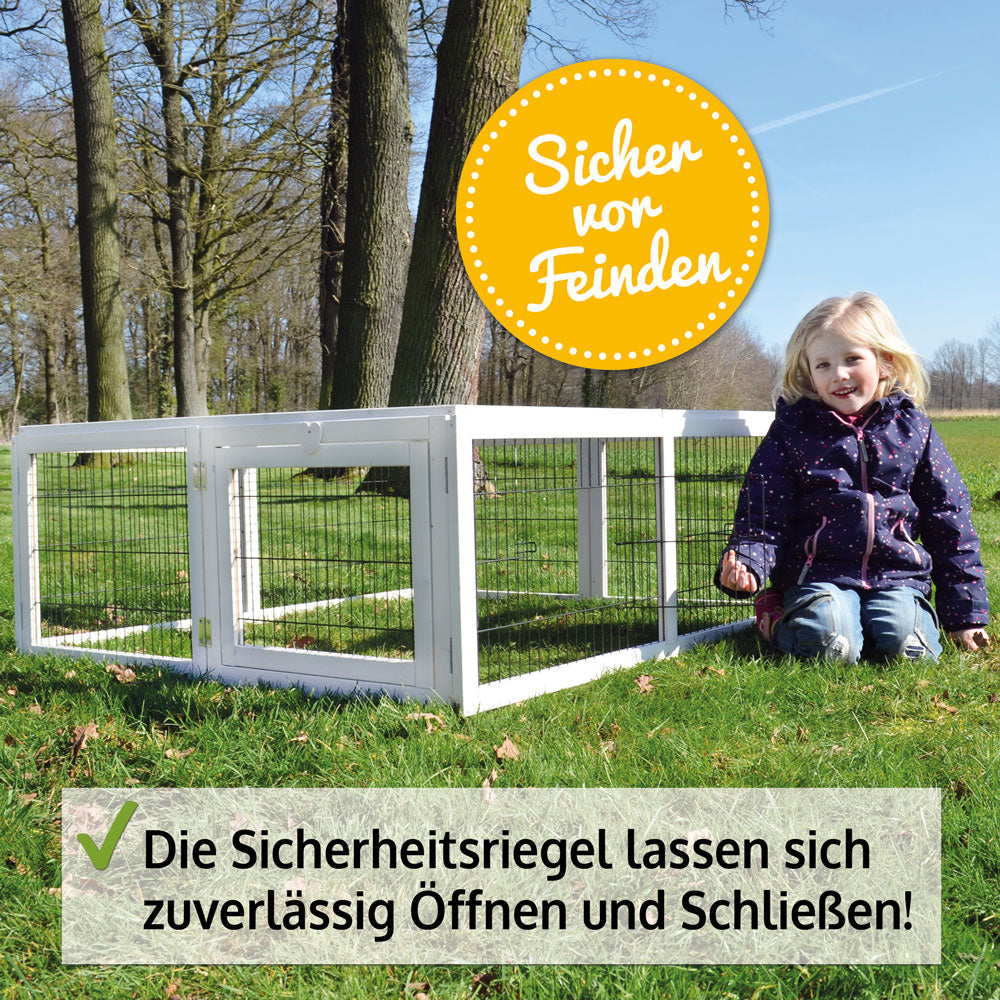 BITTE LESEN ! Retourenware ! Kaninchen Freilaufgehege Auslauf Freigehege Hasen Rabbit Run XL(403)