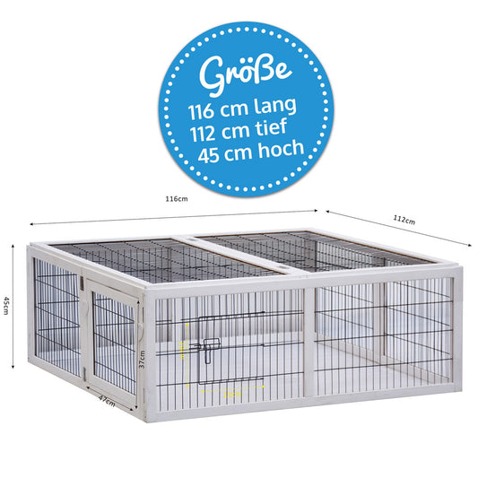 BITTE LESEN ! Retourenware ! Kaninchen Freilaufgehege Auslauf Freigehege Hasen Rabbit Run XL(403)