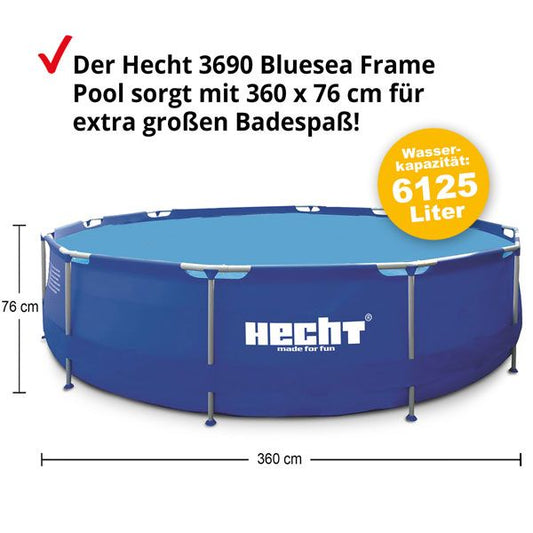 Stahlrahmen Pool Bluesea 3690