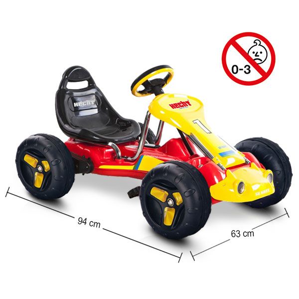 Tret Kinder Go-Kart Gelb Rot