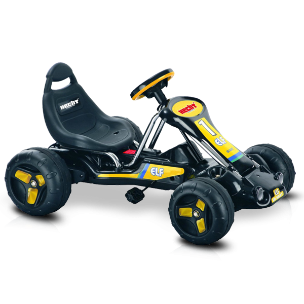 Tret Kinder Go-Kart Schwarz Gelb