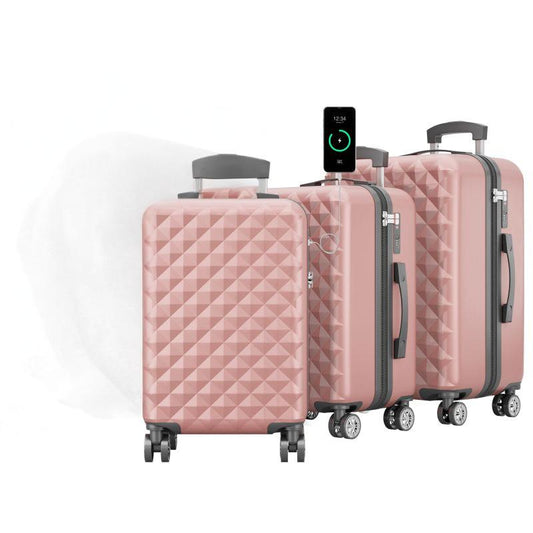 3 teiliges Kofferset Rose-Gold    S-M-L-