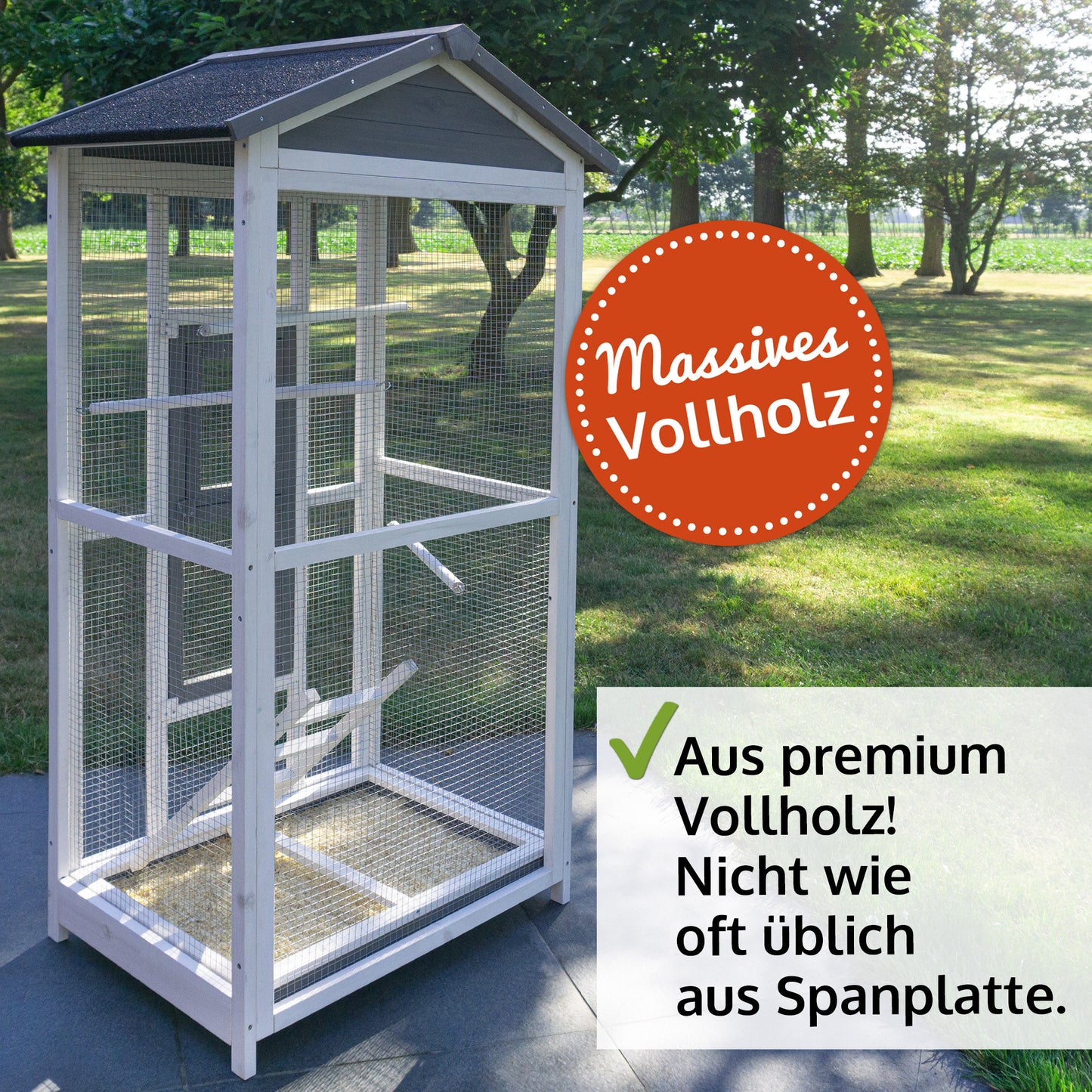 Vogelvoliere Voliere Vogelkäfig Käfig Vogelhaus L 303