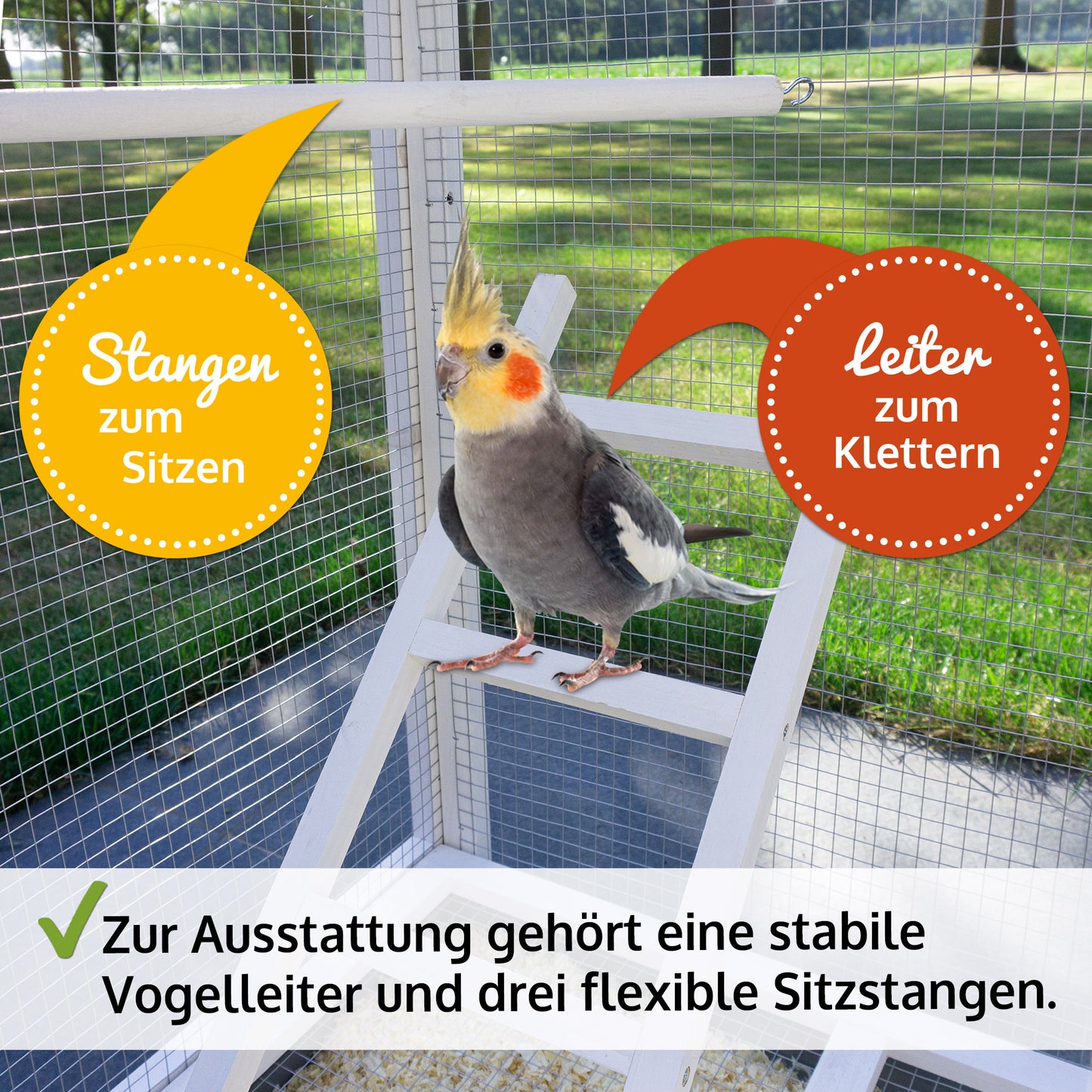 Vogelvoliere Voliere Vogelkäfig Käfig Vogelhaus L 303