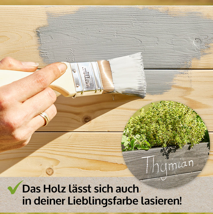 Hochbeet Holz mit Rollen (510)