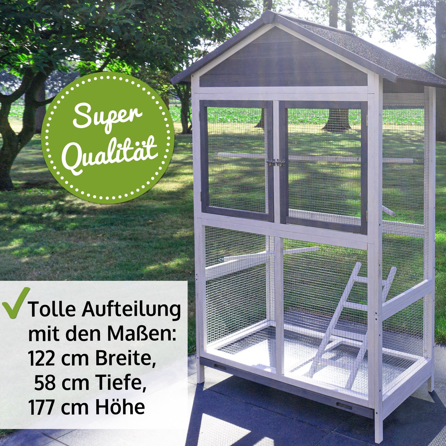 !! Bitte Lesen !! Vogelvoliere Voliere Vogelkäfig Käfig Vogelhaus 304