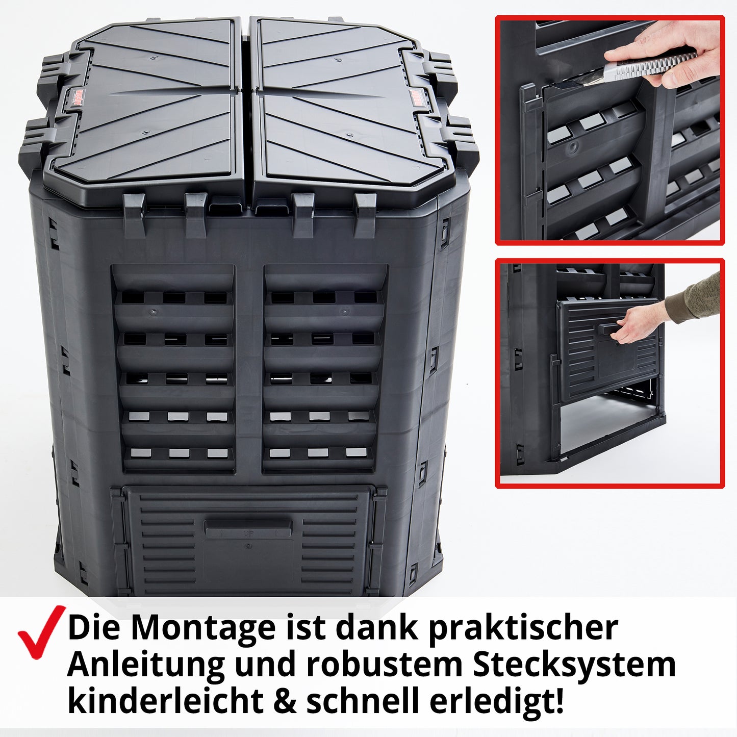 !!Bitte Lesen!! Retourenware ! Thermokomposter Komposter 360L Fassungsvermögen