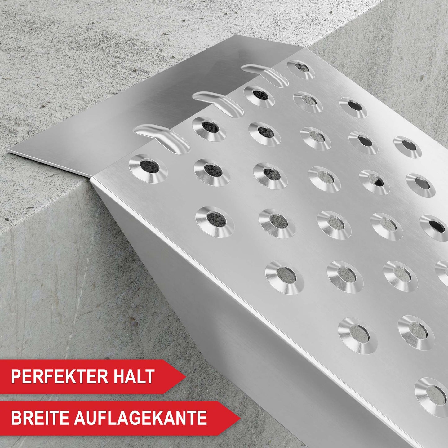 BITTE LESEN !!! Retourenware ! Auffahrrampe im 2er Set Stahl Tragkraft von 400 kg