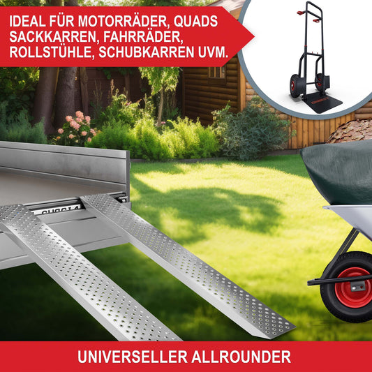 BITTE LESEN !!! Retourenware ! Auffahrrampe im 2er Set Stahl Tragkraft von 400 kg