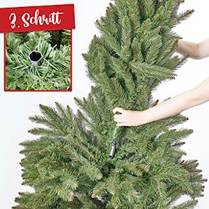 Künstlicher Weihnachtsbaum Tannebaum Weihnachten 220cm 06
