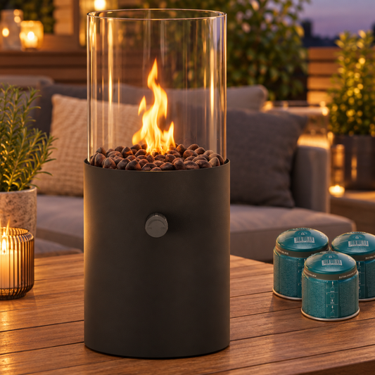 Tischkamin Gas Schwarz