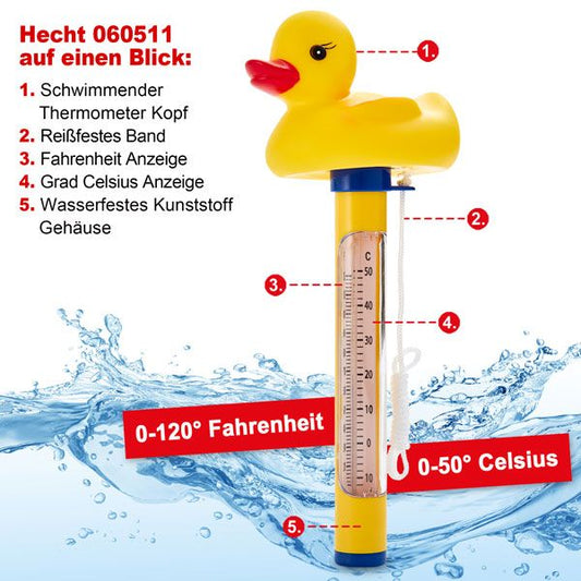Wasser Thermometer Ente 060512