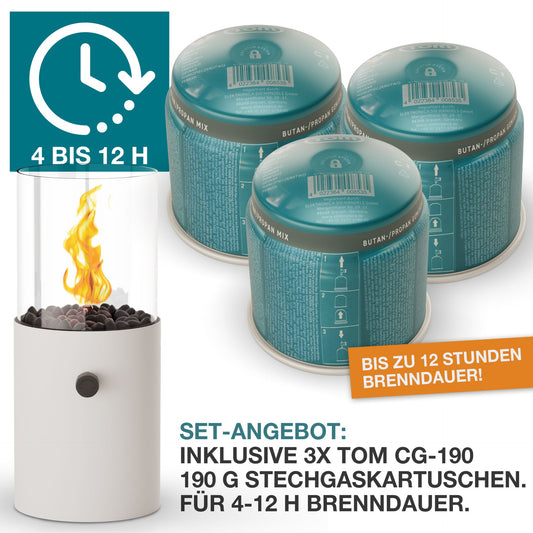 Tischkamin Gas Creme